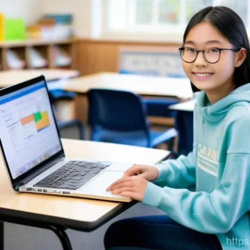 고등학교 장학금 종류 및 신청법 - **Prompt 1: High School Student Actively Researching Scholarship Opportunities**
    A bright, well-...